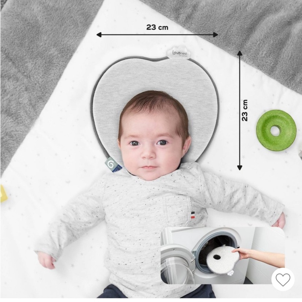 Babymoov Lovenest Baby Head Support Pillow - Gray - Picture 5 of 9